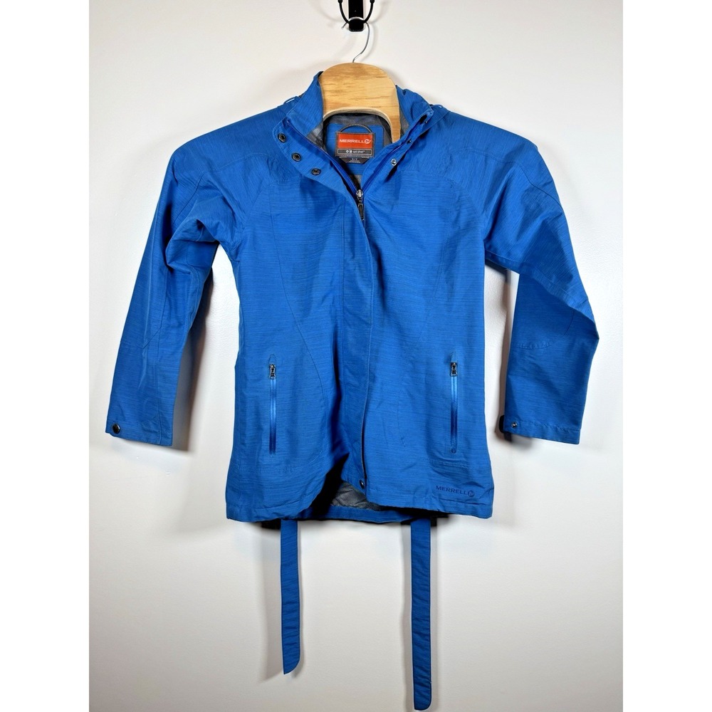 Merrell Women's Small Blue Opti-Shell Rain and Wind‎ Jacket Breathable Light